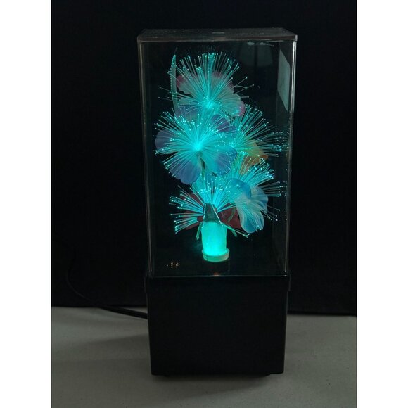 Ho Ho Arts Fiber Optic LED Flower Lamp With Black Base & Multicolor Glow - Picture 9 of 14